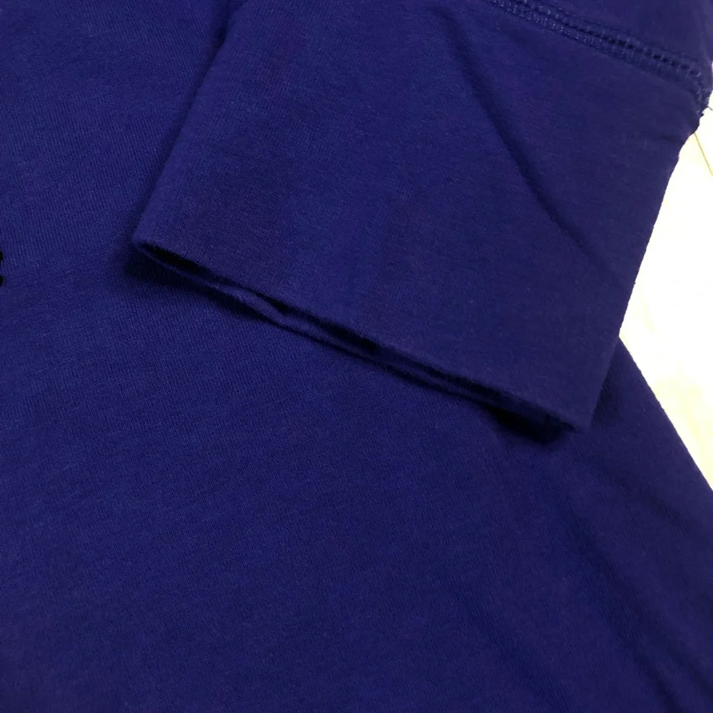 New York & Co Sweatshirt Womens Medium Purple Sequin